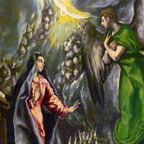 Mariä Verkündigung Um 1596/1600 El Greco - Domenikos Theotokopoulos Mariä Verkündigung Um 1596/1600 El Greco - Domenikos Theotokopoulos