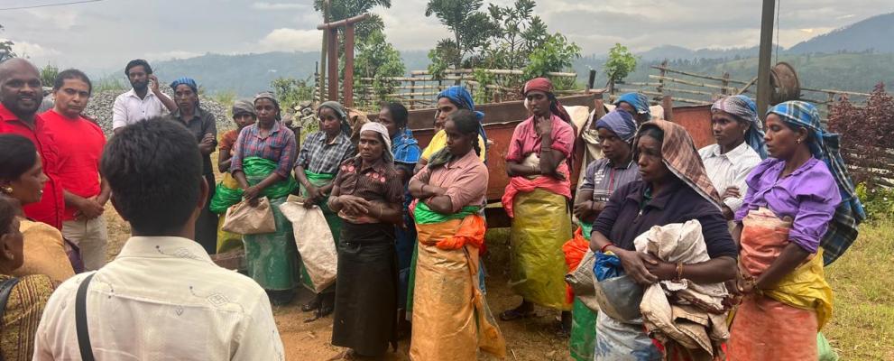 Arbeit mit Bergbewohnern in Sri Lanka