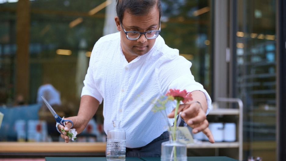 Bedienung Down Syndrom