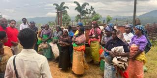 Arbeit mit Bergbewohnern in Sri Lanka